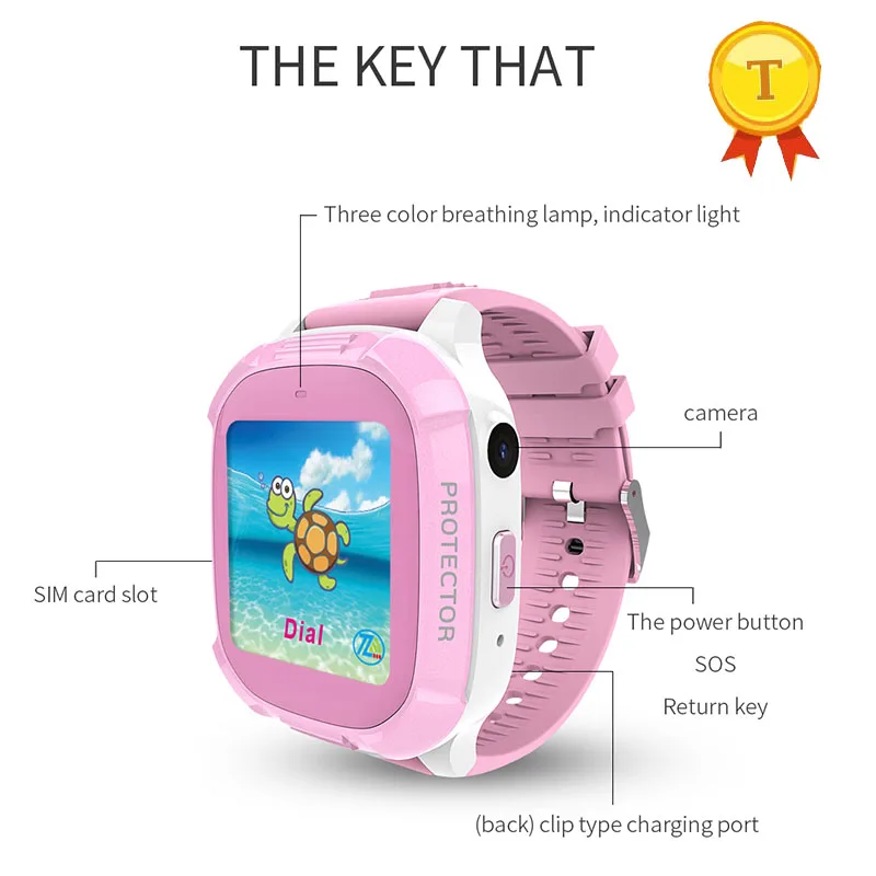Смарт часы pk ds18 для девочек Детские умные с gps безопасным телефоном LBS + GPRS кнопкой