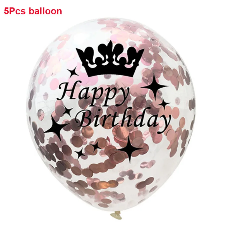 balloon 4 18 украшения для дня рождения 18 воздушные Шары Баннер для дня рождения 18 лет вечерние шары для взрослых с золотыми цифрами S2XN - Цвет: balloon 4