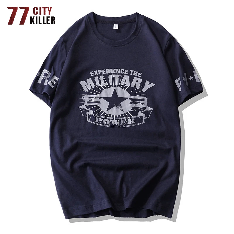 Футболка мужская летняя хлопковая с коротким рукавом и принтом в стиле