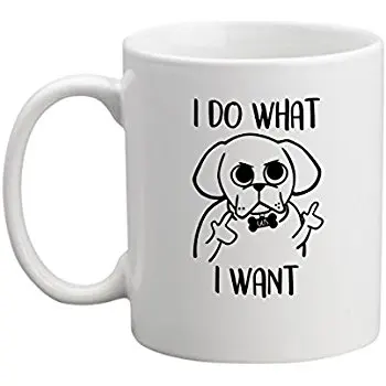 Я делаю то что я хочу Керамика Кружки Кофе мультфильм Товары для собак узор