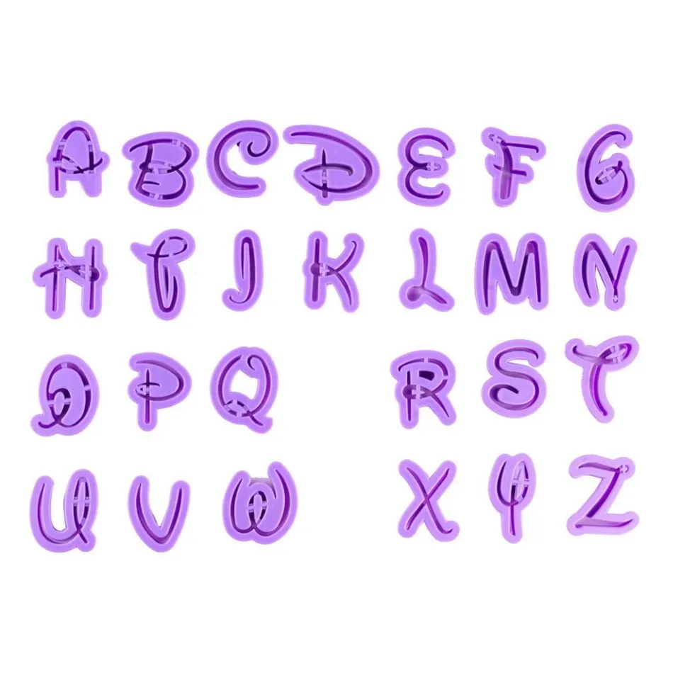 

36pcs English Letter Number Cake cutter fondant cake decorating tool baking cake Cupcake Mold DIY cake Cookie Cutter Set