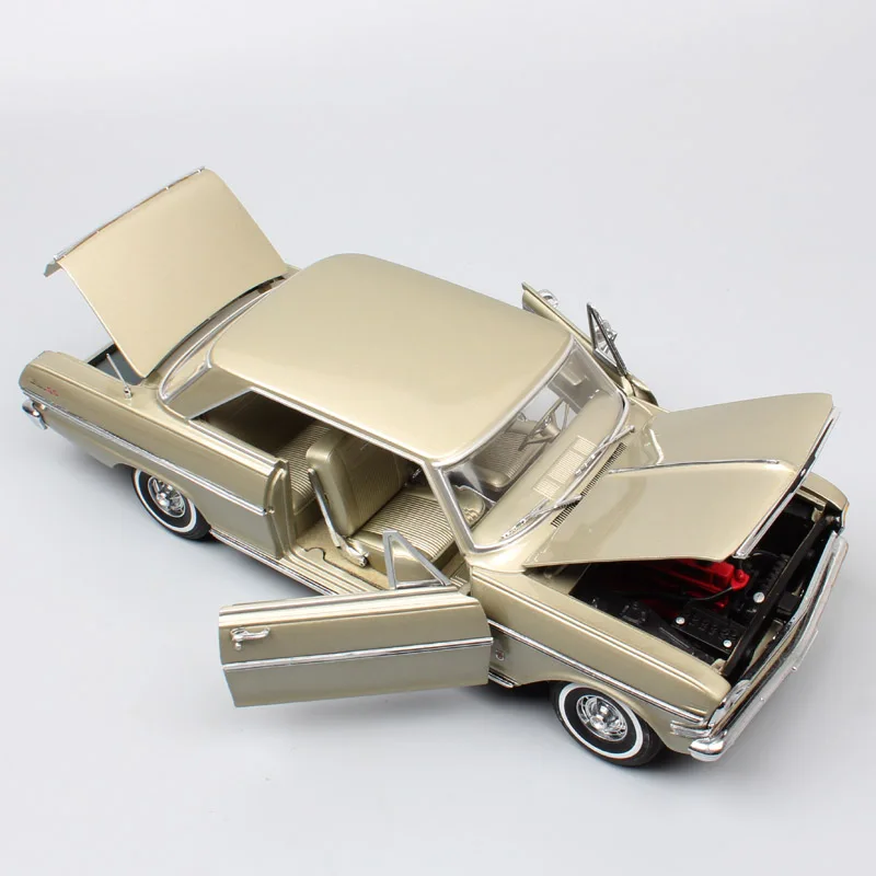 Детские Большие винтажные весы Sunstar 1963 1:18 Chevrolet Chevy II Nova Купе игрушечные