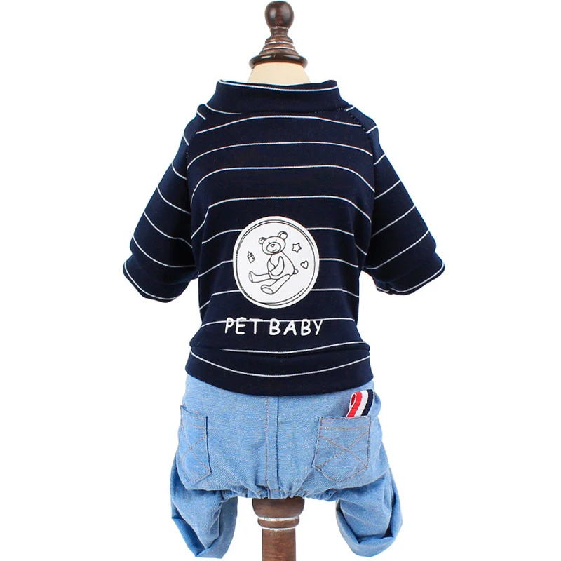 Новинка модная одежда для собак маленьких и средних домашних животных джинсы