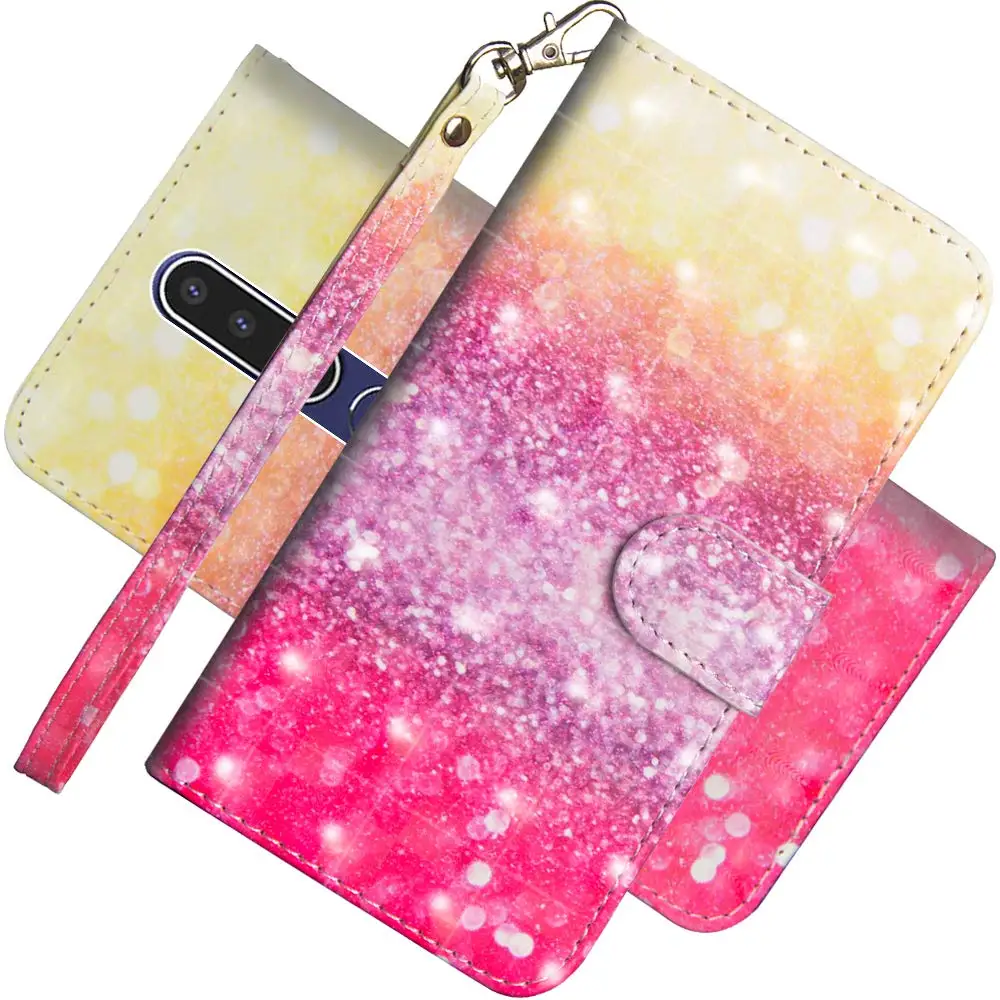 Colorful 3D мультяшный чехол для Nokia 8,1 7,1 6,1 5,1 3,1 2,1 7 Plus крышка из искусственной кожи чехол-портмоне с откидной крышкой чехол для Nokia 4,2 3,2 для детей возрастом 2, 3, 5, 6, 8, 9 - Цвет: Colorful