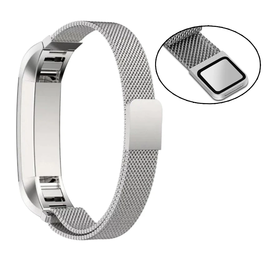 BUMVOR 2018 2 шт. Fitbit Alta браслет из розового золота Элегантный регулируемый