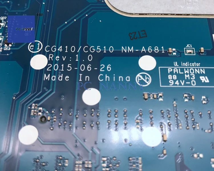 Материнская плата PCNANNY 5B20L16835 CG410 CG510 NM-A681 для Lenovo IdeaPad 100-15IBD w/i5-5200U &quotGRADE A&quot