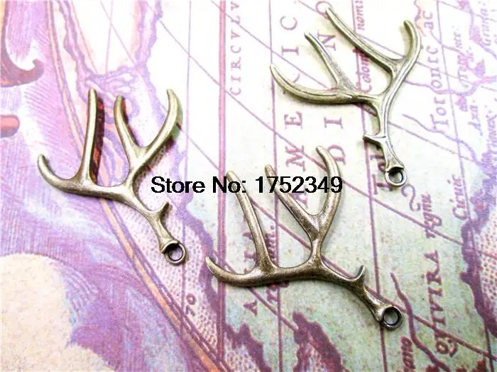 6 шт. подвеска в виде оленя 40 х52 мм |