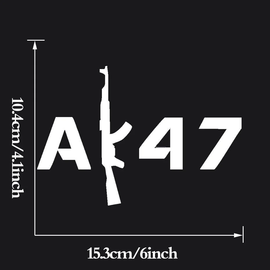 AK47 автомобиля компьютера или ноутбука Виниловая наклейка для AK 47 Стикеры окна
