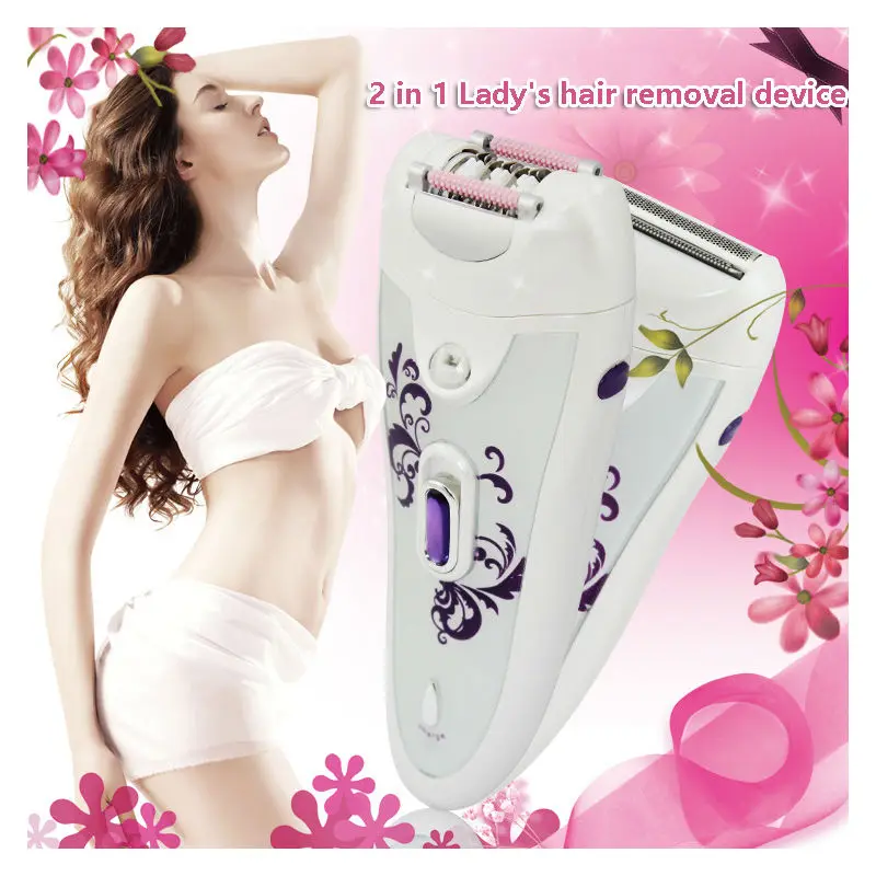 2 в 1 Леди Бритвы Волосы Бритья Устройство Свет Многофункциональный Съемная Резак