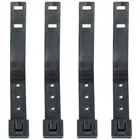 4 шт., короткая тактическая система Molle, 3-дюймовые клипсы, ремешки, универсальные для Kydex кобуры, ножей, ножны, Molle крепления, черные