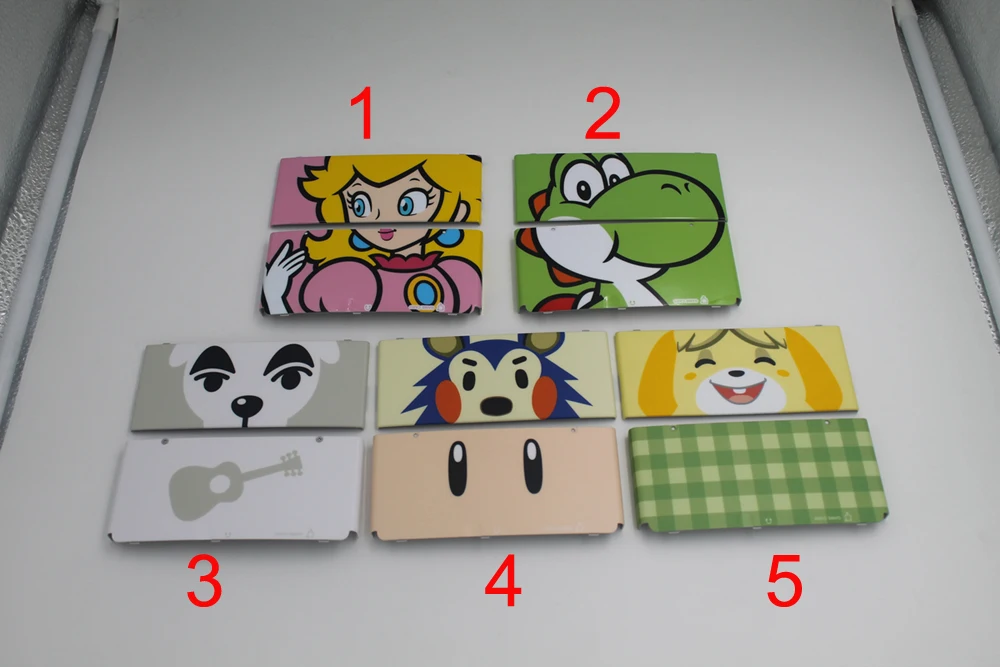 5 стилей Модный чехол с мультяшными животными для нового 3DS верхняя + нижняя