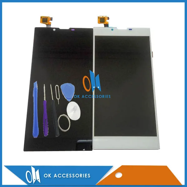 Для Archos 55 Platinum LCD дисплей + кодирующий преобразователь сенсорного экрана в сборе