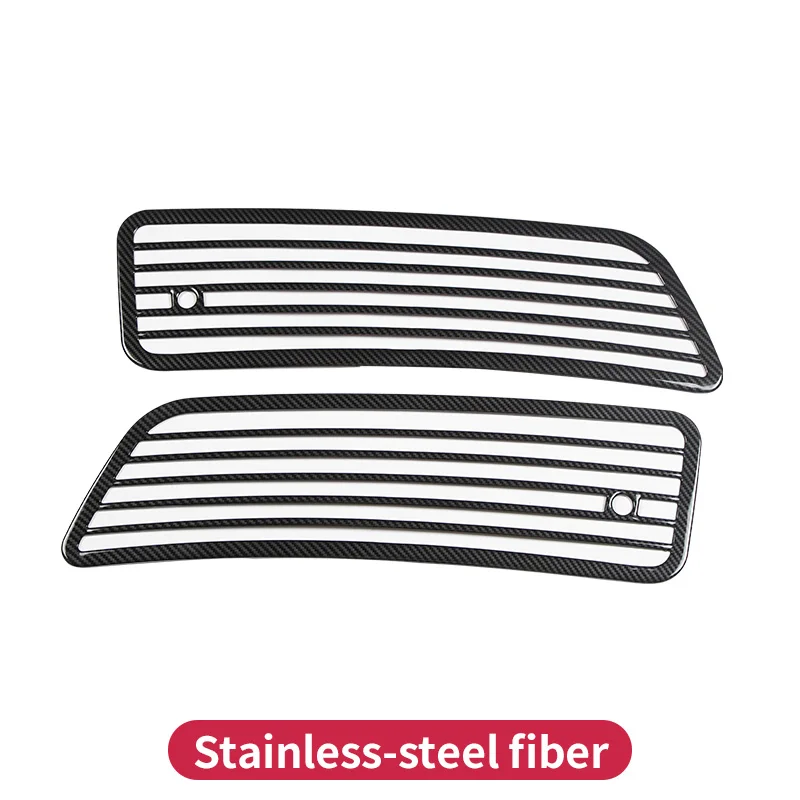 fiber 2pcs Для Mercedes benz R300 R320 R350 R400 W251 класса 2010- спереди выхлопные отделкой полосы аксессуары - Название цвета: fiber 2pcs