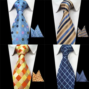 2 шт., Мужской Шелковый галстук и носовой платок