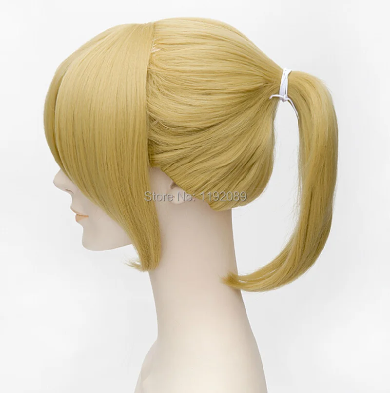 blonde wig ponytail