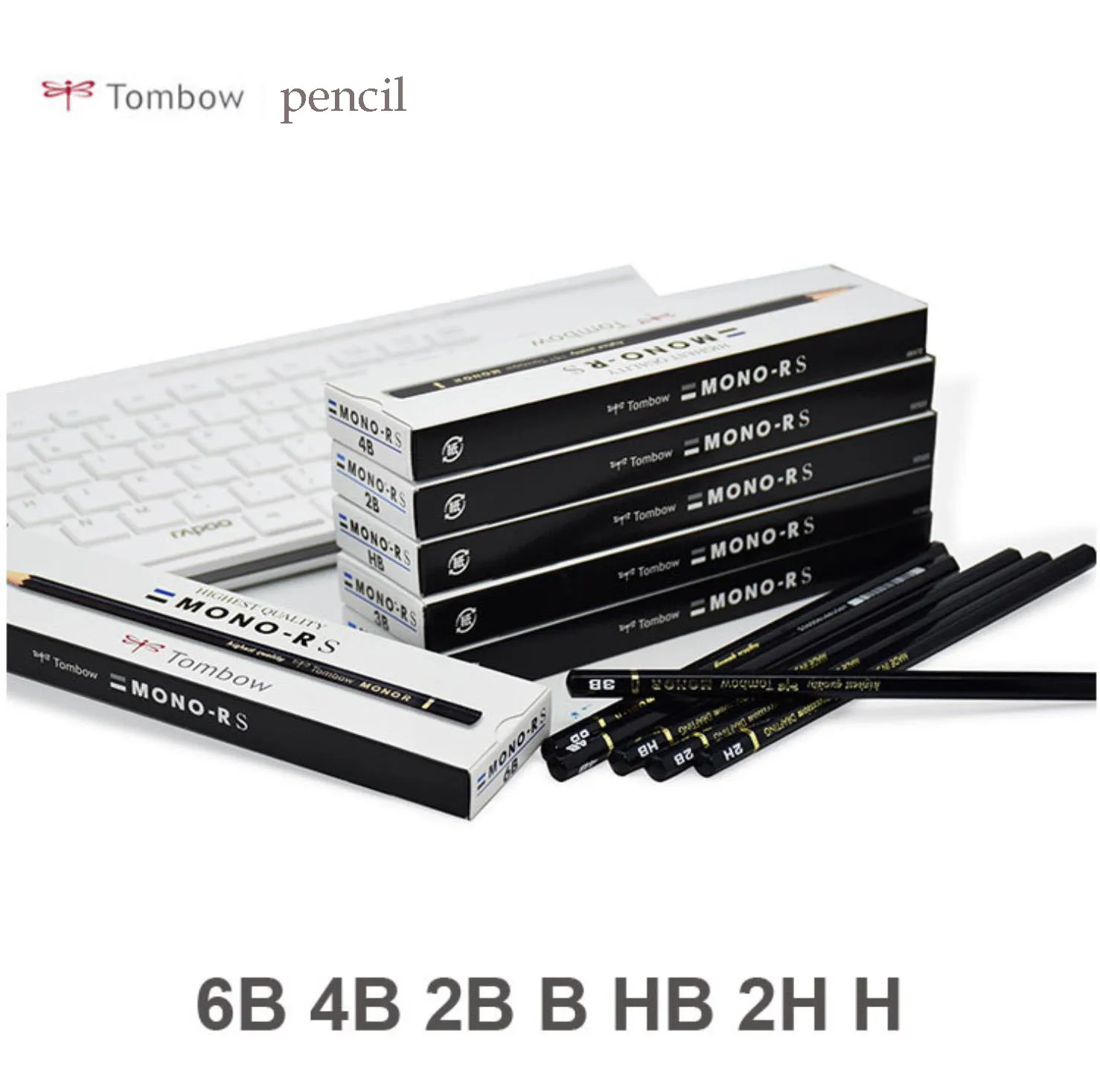 TUNACOCO 12 шт./лот 2B/HB/2 H/H/4B/6B деревянный карандаш TOMBOW японский канцелярский для