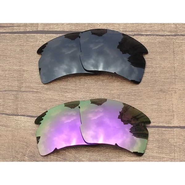 Black and Violet Vonxyz 20+ выбор цветов поляризованные Сменные линзы и носки с ушками и носоупоры для-оправа oxley Flak 2,0 XL - Цвет линз: Black and Violet