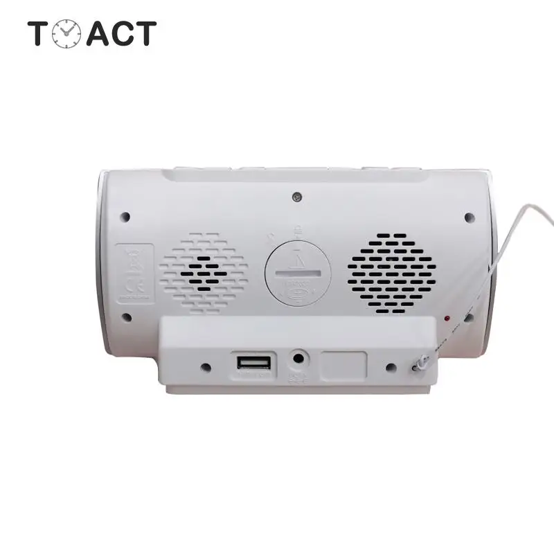 СВЕТОДИОДНЫЙ цифровой радио электронные часы с будильником комнатный