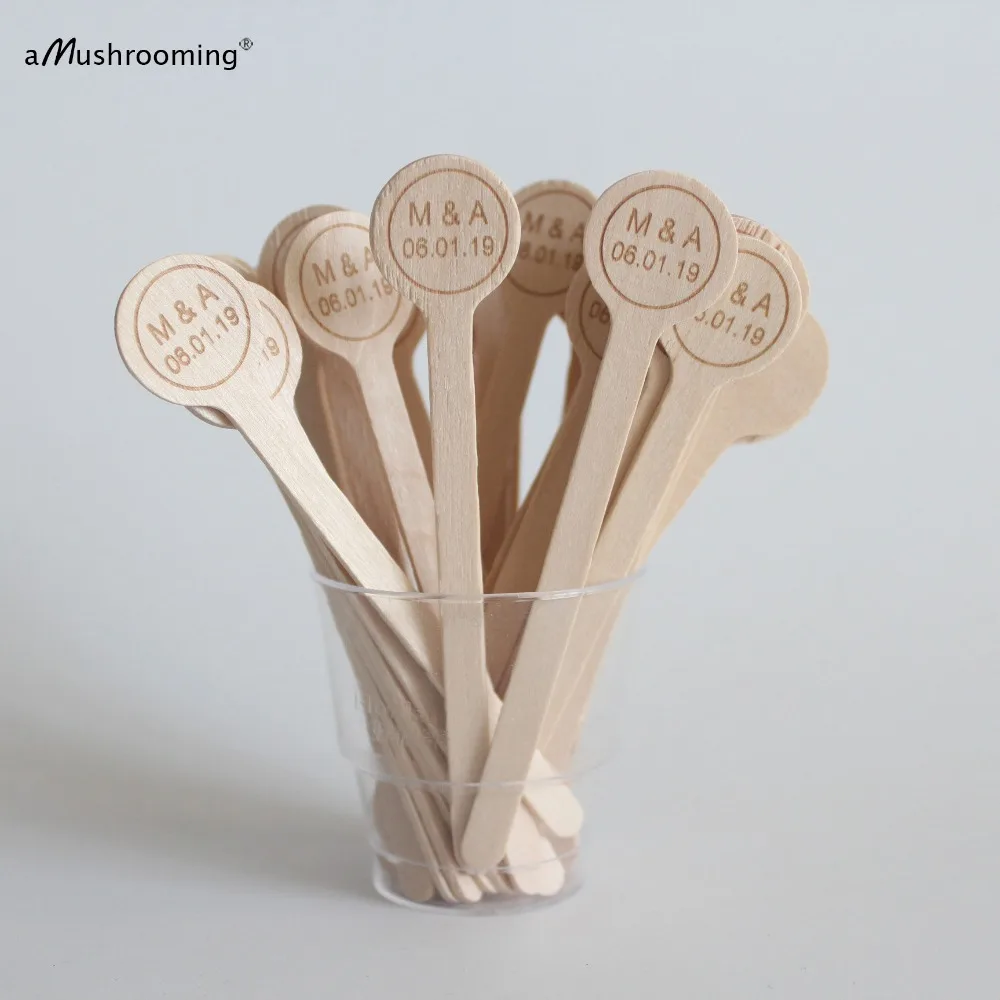 X100 деревянные круглые шторы на заказ палочки для перемешивания напитков кофе с