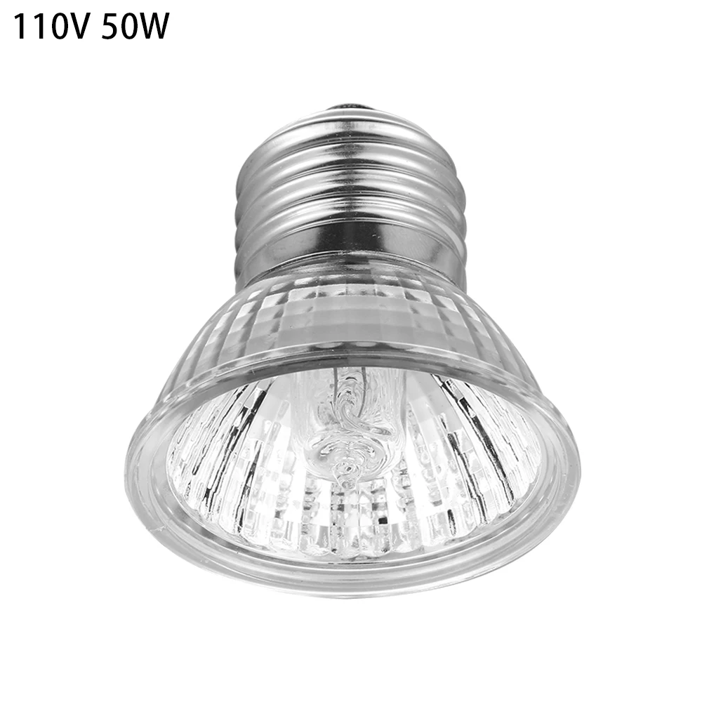 110V 50W 1 шт. ПЭТ нагревательная лампа рептилия тепловая лампа для рептилий Pet Брудер E27 UVA+ UVB 25 Вт/50 Вт/75 Вт интерьерный дизайн нагревательный светильник - Мощность в ваттах: 110V 50W