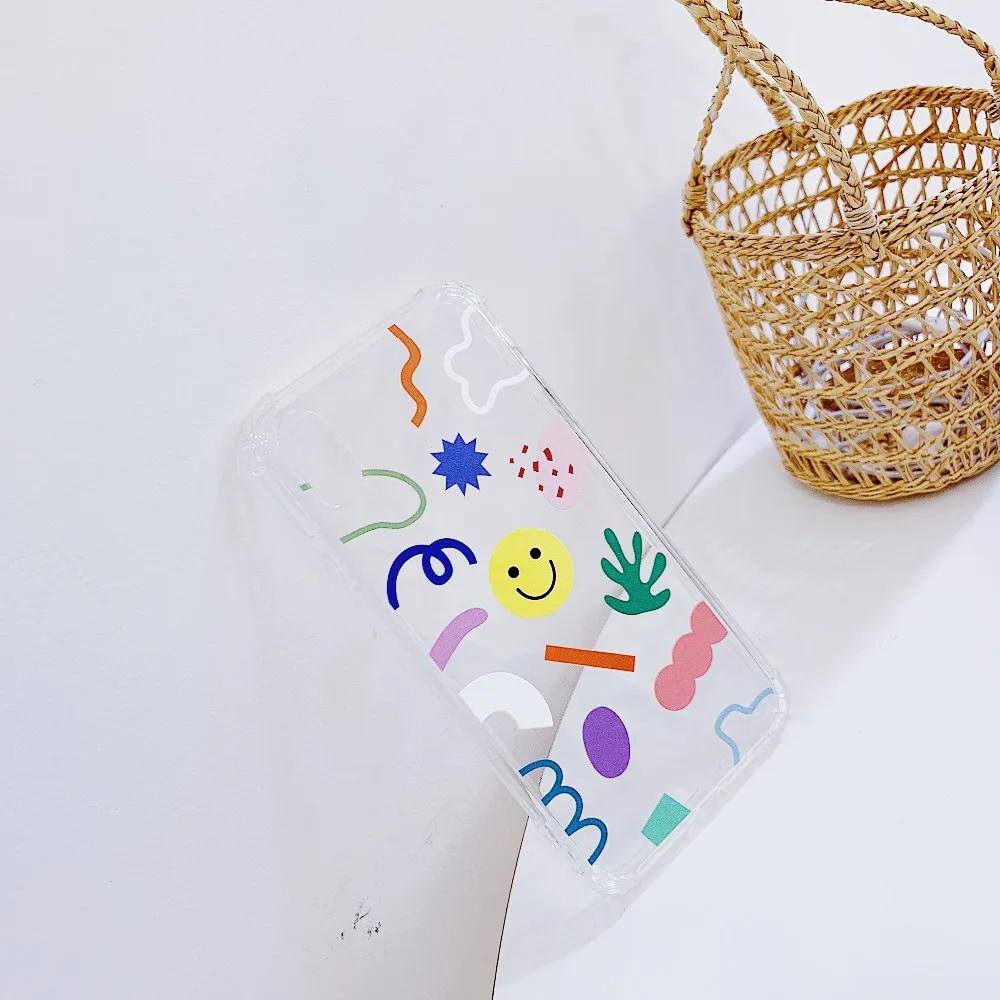ORYKSZ Cartoon Transparent Phone Case For iphone XS Max XR X 6S 6 7 8 Plus Ultra Slim Soft TPU Cases Cover |