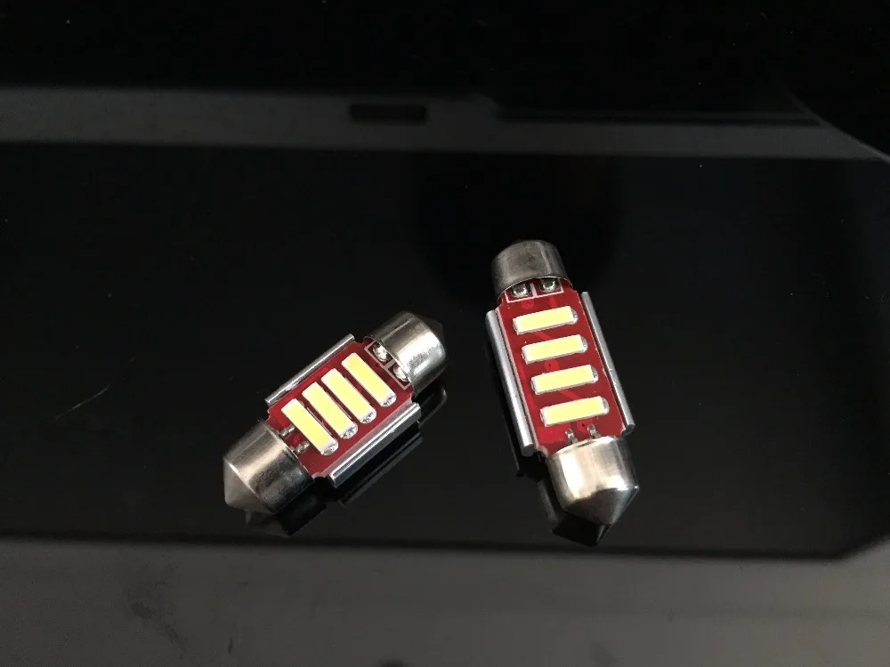 4 шт. 31 мм 36 39 41 Купол ~ 6SMD светодиодный гирлянда для салона автомобиля лампа чтения