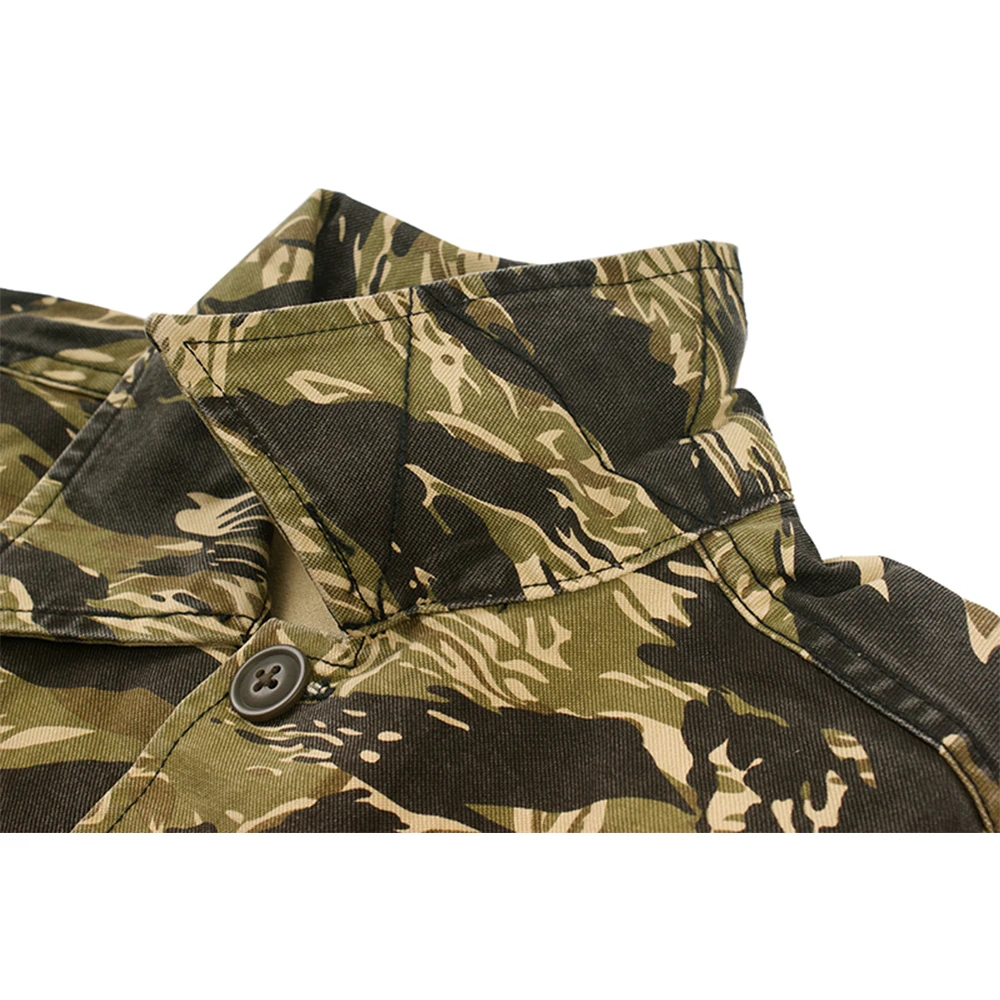 Камуфляжная армейская винтажная уличная рубашка карго для мужчин Camisa Masculina