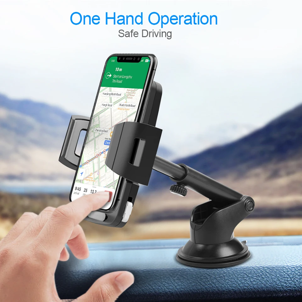 Metrans Автомобильный держатель для телефона iPhone samsung лобовое стекло гравитационная
