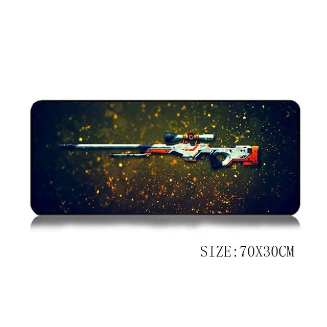 5 Игровой коврик для мыши CS GO, 70*30 см, большой коврик для мыши, игровой коврик, Лучший Коврик для мыши, пистолет AWP Dragon lore AK47 M4A1 для Rainbow Six - Цвет: 5