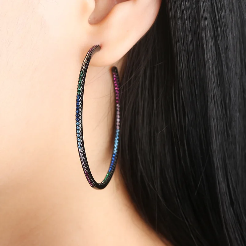 Новые золотые черные медные цветные маленькие AAA кубические циркониевые большие