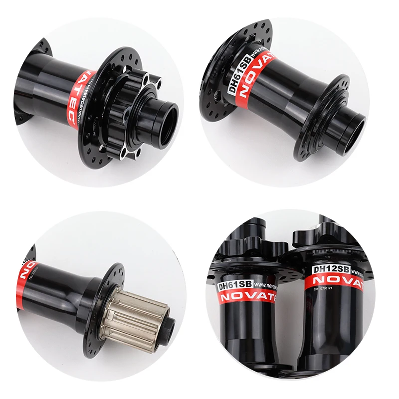 Novatec DH61SB DH12SB DH Mtb Disc Brake 32 36H Bicycle Hub Thru Axle Downhill Mountain Bike Hubs 20mmx110mm 12mmx150mm
