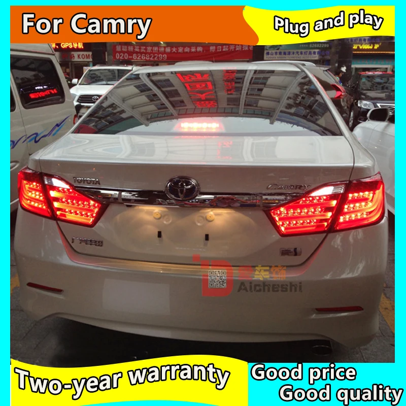 4pic автомобильный стильный светодиодный задний светильник для Toyota Camry 2012 2013 2014