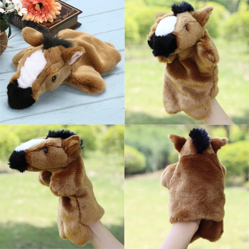 

Kids Animals Hand Puppet Baby Soft Plush Dolls Children Pretend Play Toys Boys Girls Childhood Story Telling Education Animals