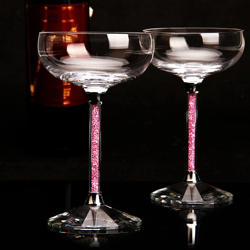 Свадебные бокалы для вина шампанского Fluiten wijngles Kristallijn Luxe Bruiloft Roosteren Bril Goblet