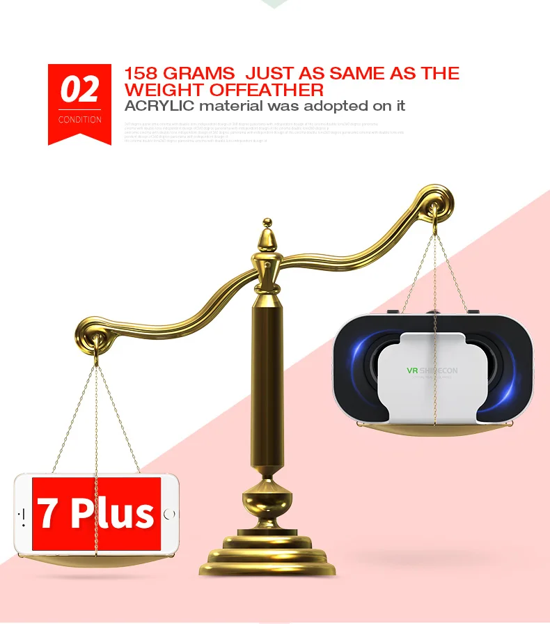 VR Shinecon последняя версия 5,0 VR Виртуальная реальность 3D очки Смарт Bluetooth беспроводной пульт дистанционного управления геймпад для 4,7-6,0 дюймов