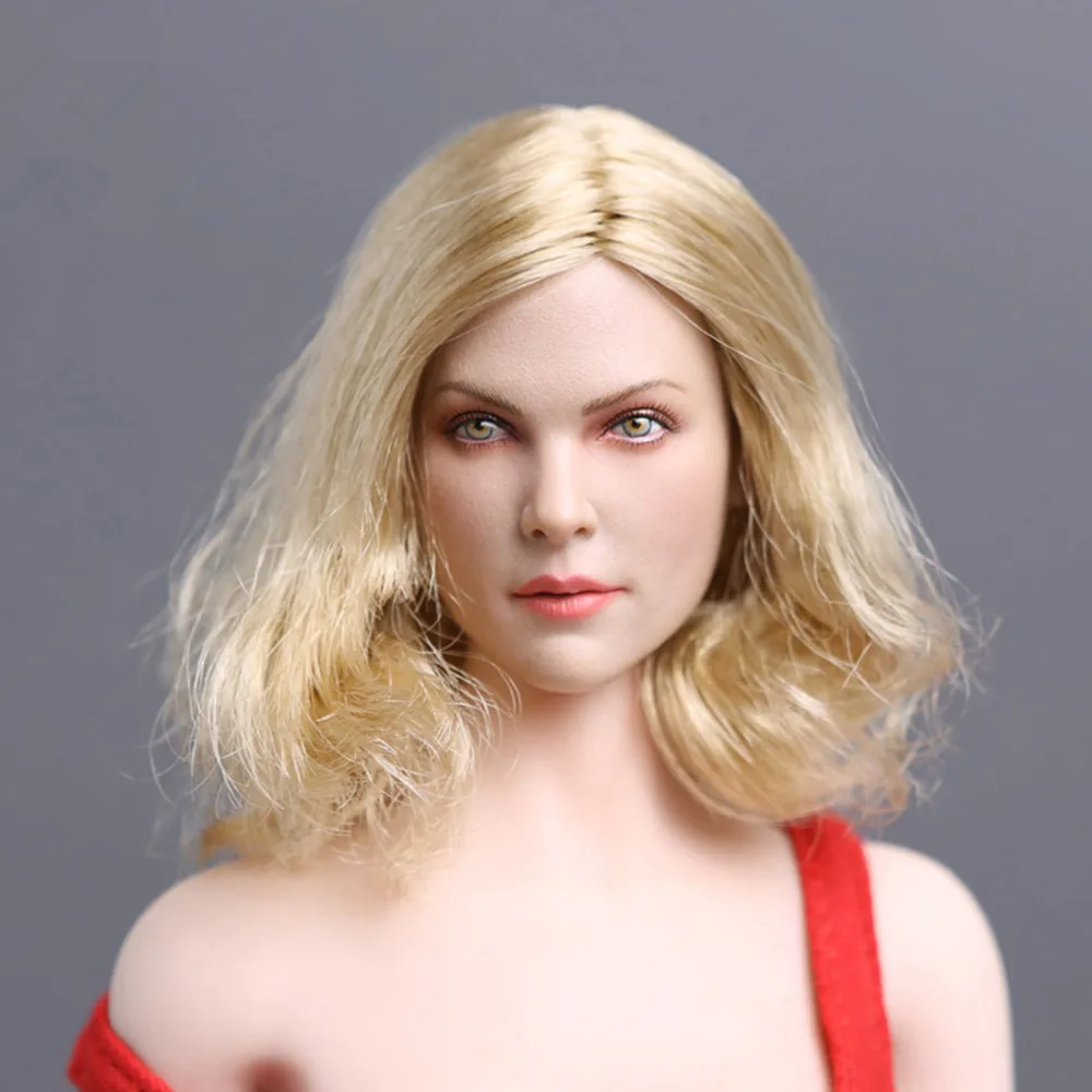 

1/6 Scale European Famous Star Charlize Theron Head Sculpt with Short Blond Hair for 12''Female Bodies Accessories GACTOYS GC001