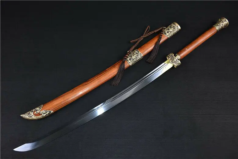 Хороший ручной работы китайский меч Broadsword Sharp 1095 высокоуглеродистой стали лезвие