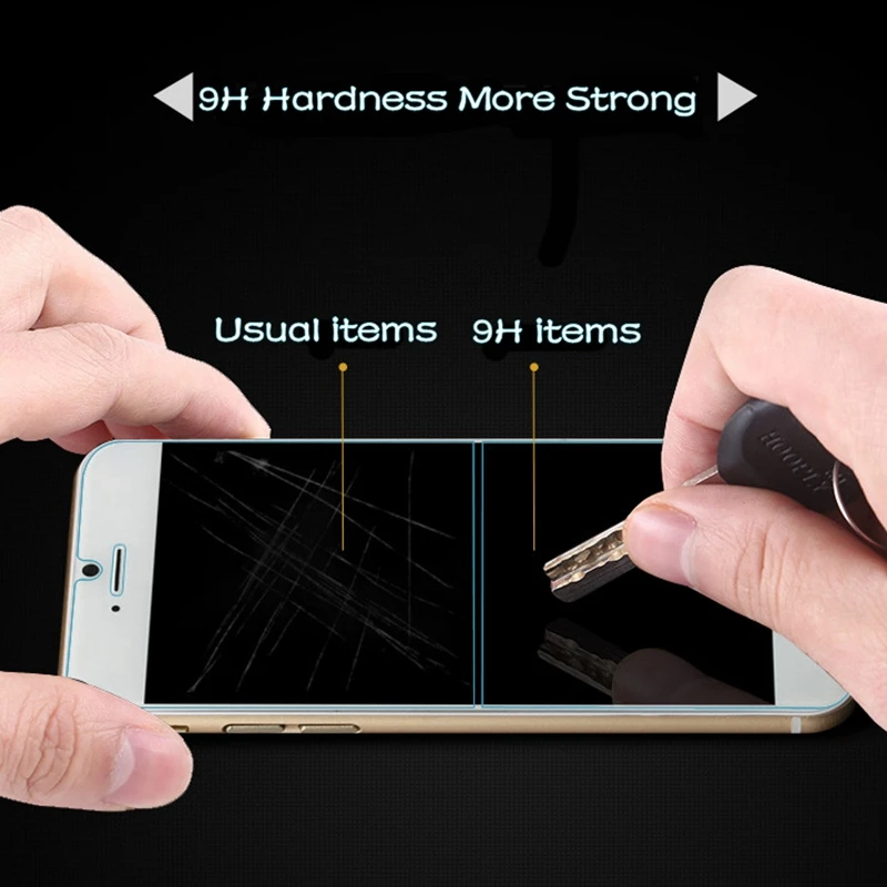 Закаленное стекло с защитой от царапин для iPhone 4 4S 5 5S SE 5C 6 6S Plus 7 2.5D 9H защитные