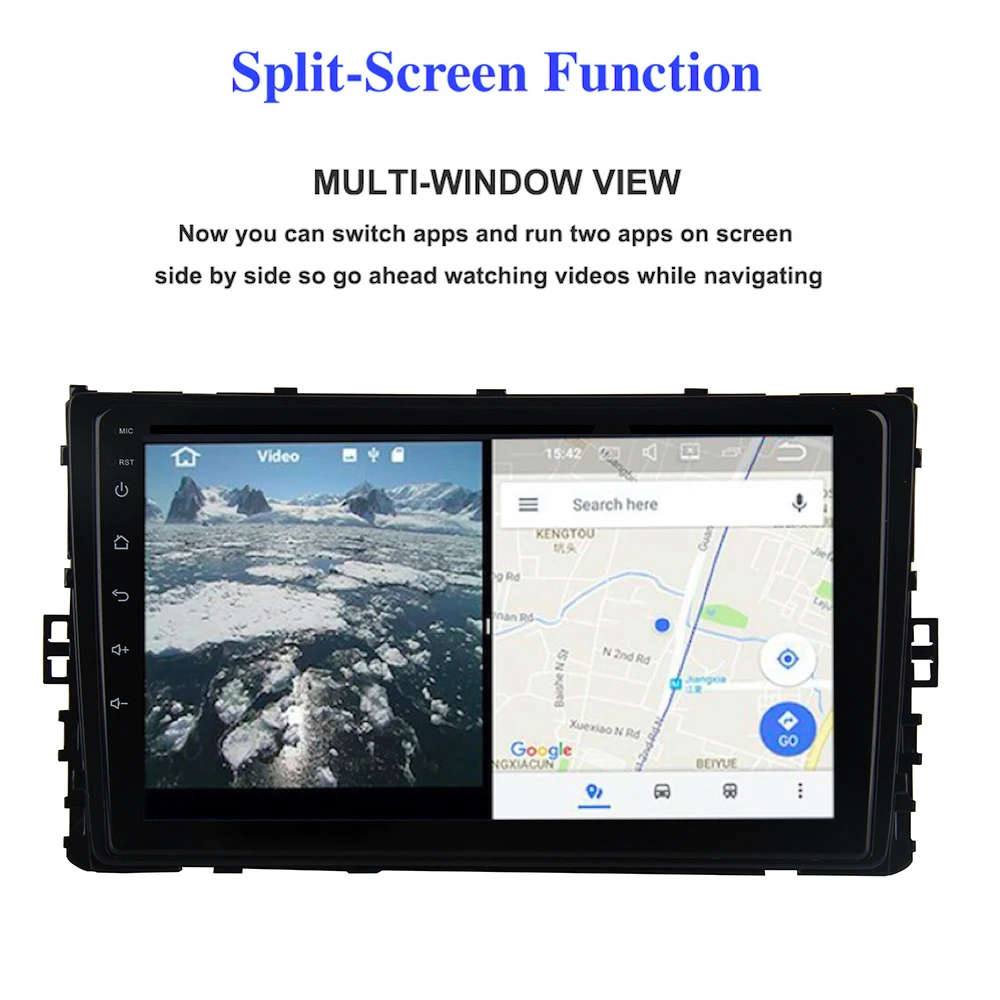Универсальный автомобильный радиоприемник 9 &quot 2.5D IPS экран Android 8 0 GPS для VW Tiguan
