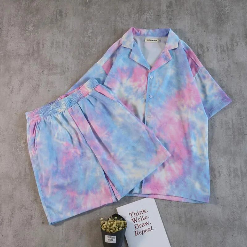 Модный комплект одежды для мужчин 2019 футболка в стиле хип-хоп пляжные шорты |