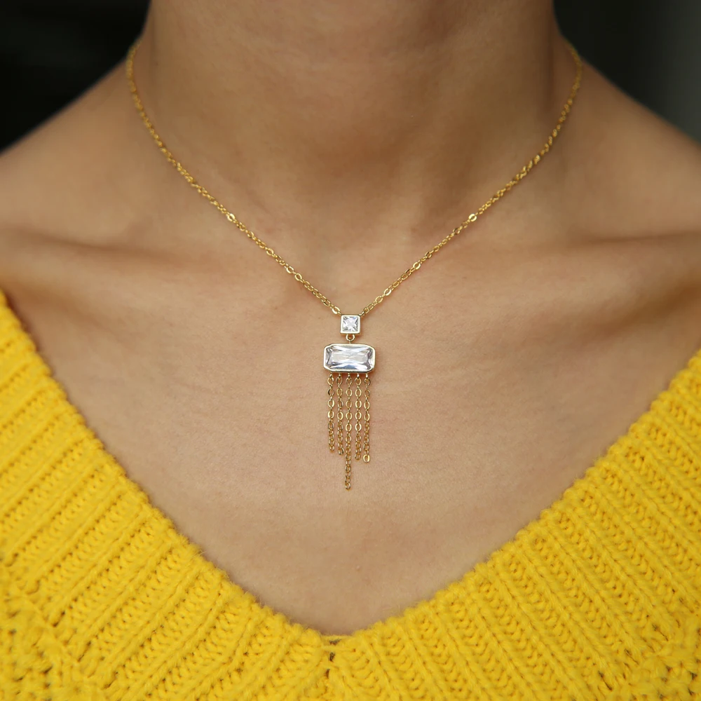 Модная богемная цепочка с кисточками элегантный женский подарок большое