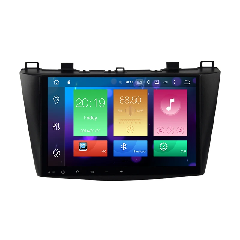 Aoluoya IPS 4 Гб ОЗУ 32 ПЗУ Восьмиядерный Android 8 0 автомобильный DVD GPS плеер для Mazda 3 2010 2011
