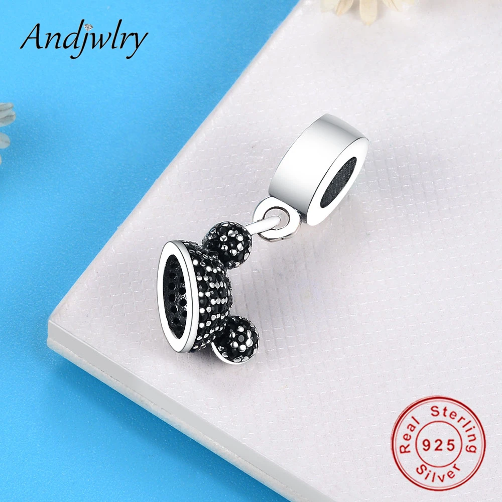 Fit Pandora, очаровательный браслет, серебро 925, оригинальные подвески, милые Мультяшные животные, Минни, колье с Микки, бусины, изготовление ювелирных изделий, Berloque