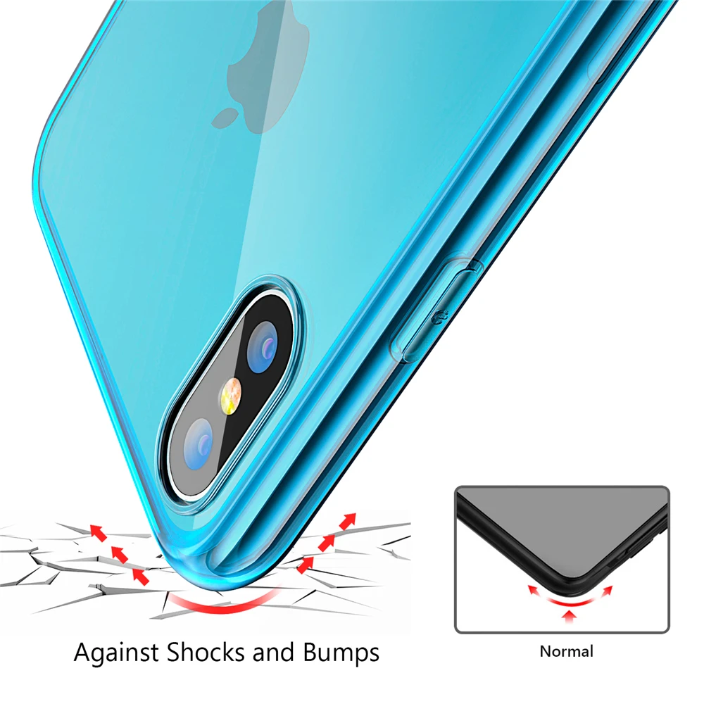 TIEGEM чехол для телефона iPhone X 10 5 8 дюймов ультратонкий ТПУ кристально прозрачный
