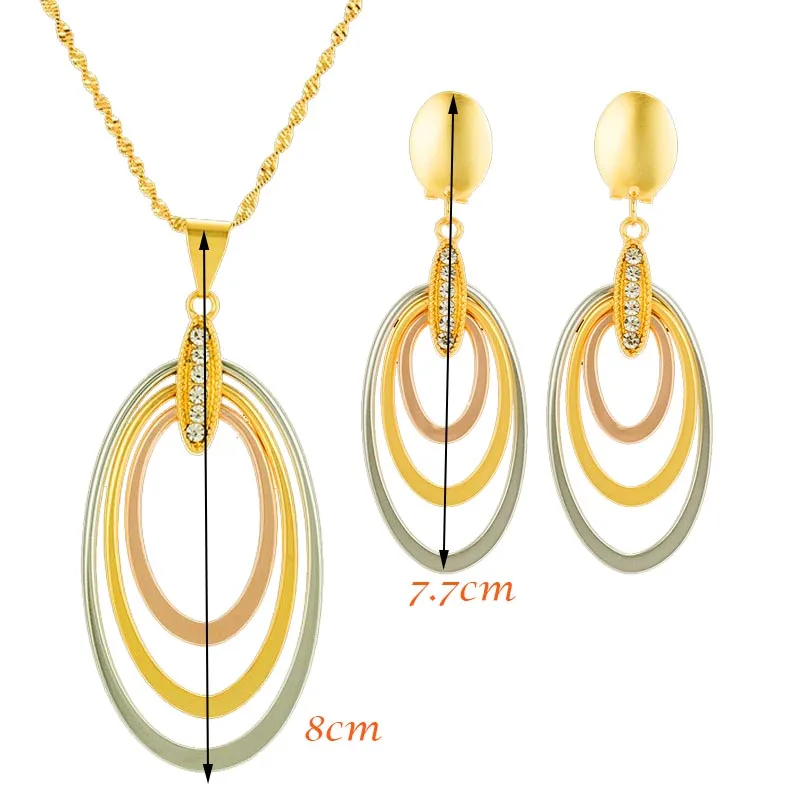 Ювелирные наборы золотистого цвета эфиопская Роза белый желтый нигерийский