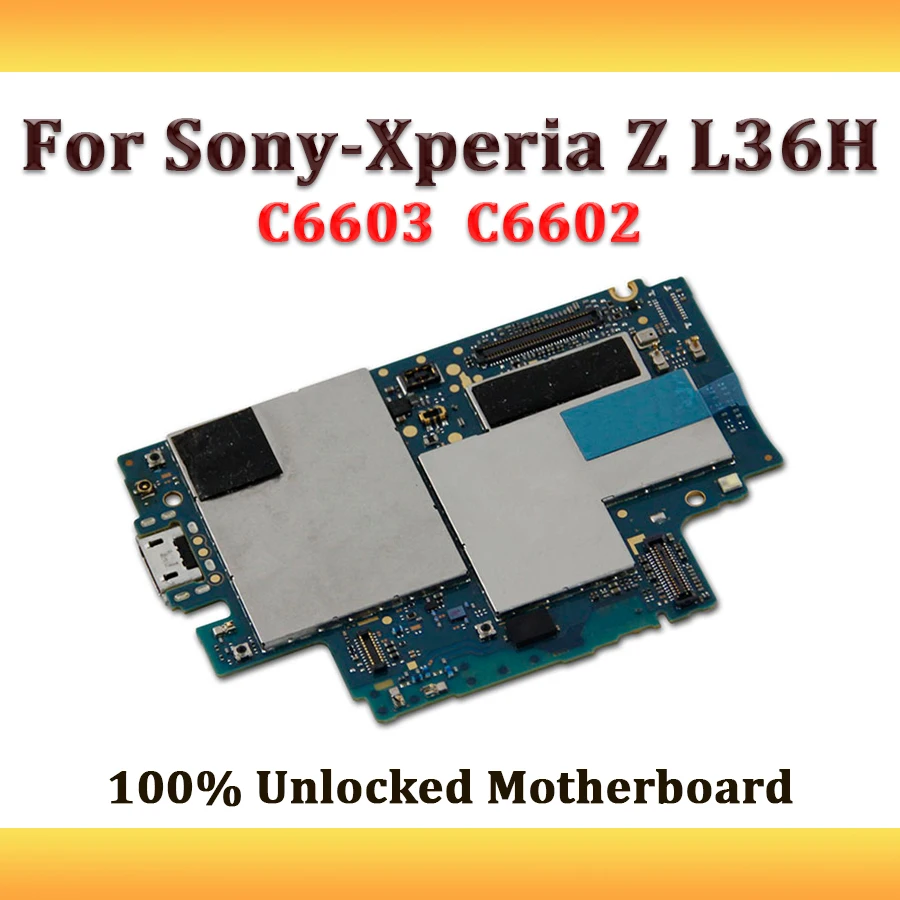 Разобранная разблокированная материнская плата для Sony Xperia Z L36H C6603 C6602 с