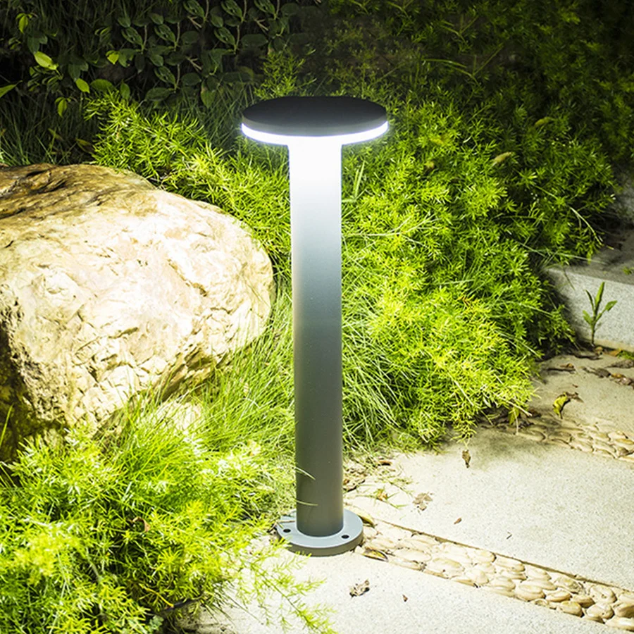 

BEIAIDI Outdoor Landscape Lawn Lamp Waterproof Decoration Garden Lights LED Pillar Fence Light Aisle Corridor Park Pillar Lamp