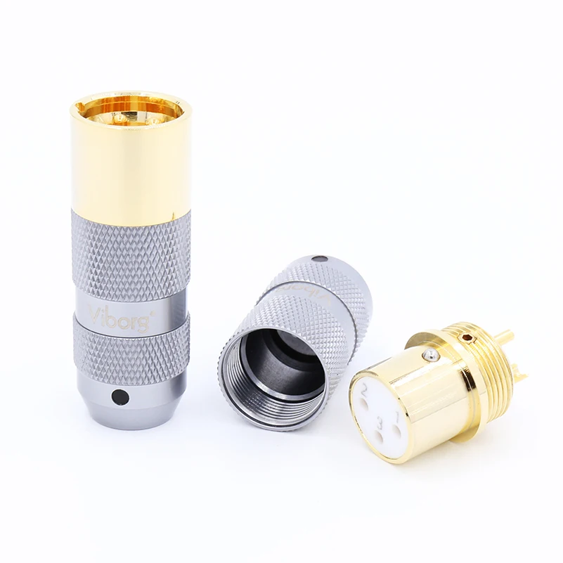 HIFI XM202G+ XF202G Позолоченные Чистая медь 3 булавки баланс аудио кабель xlr разъем