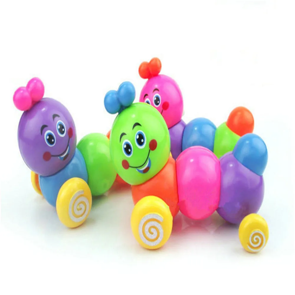 Cute Cartoon Caterpillar Wind Up Toys Running Clockwork Classic Toy Newborn Spring Random Color | Игрушки и хобби