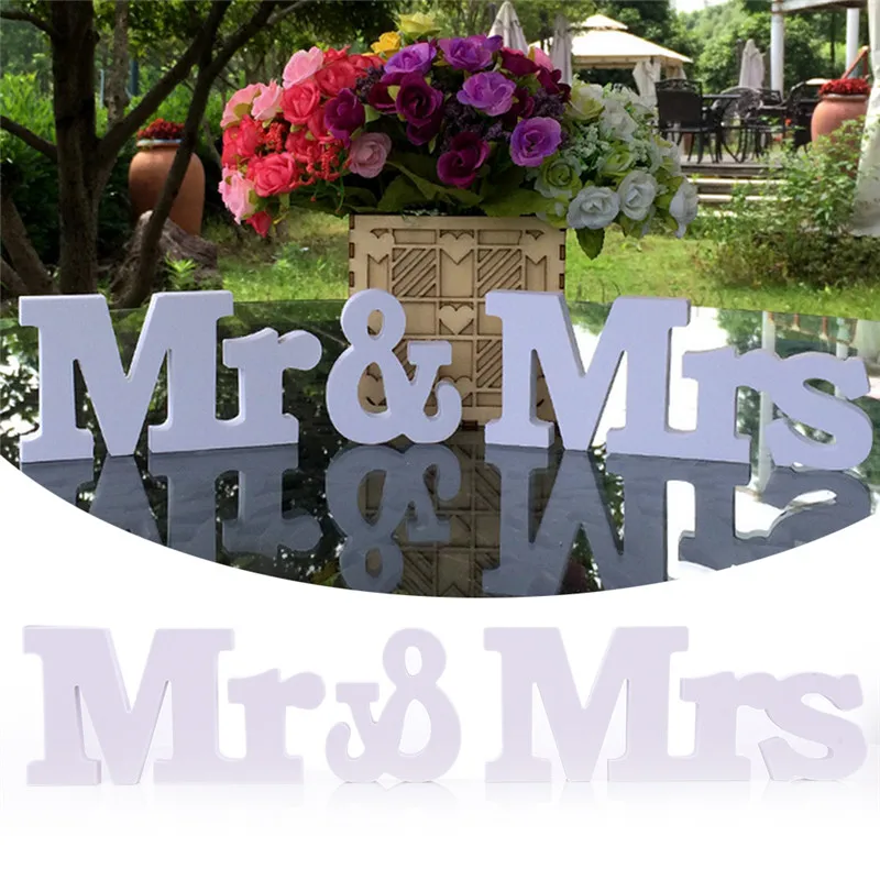 Милый декор стола Mr & Mrs бесплатная доставка|decoration accessories|wedding signsmr mr |